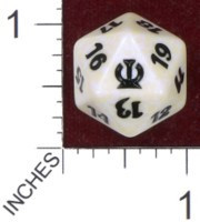 Magic Spindown Die - Theros White